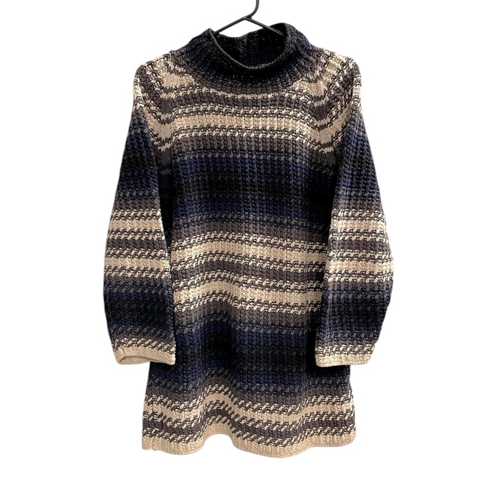 Vintage New York Style Hand Knit Tunic Sweater Size Small
